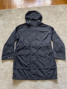 Everlane OVERSIZED PARACHUTE PARKA IN BLACK SIZE M